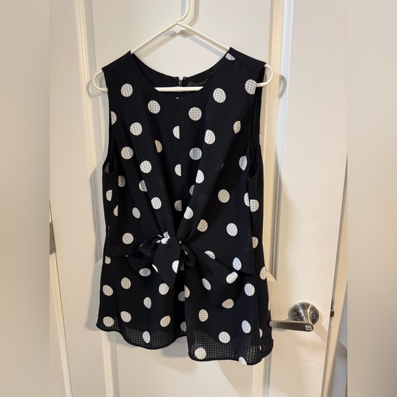 Ann Taylor Polka dot blouse - Picture 2 of 7